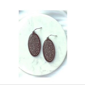 Women’s Pave Oval Earrings